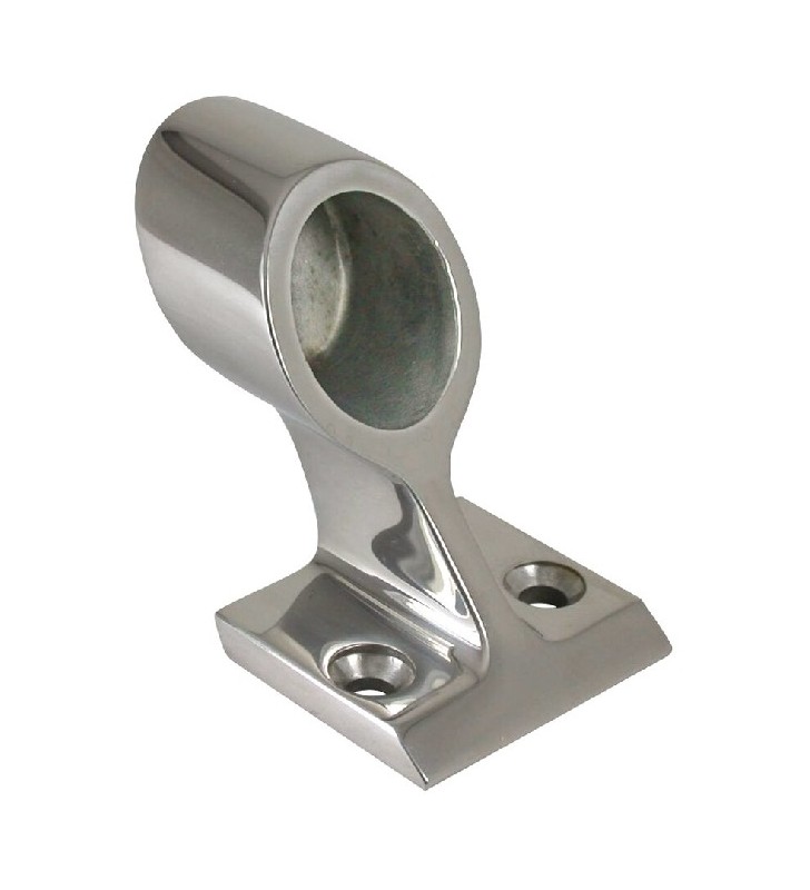 Conexión terminal inox tubo de 25mm inclinada fuera