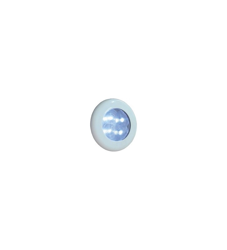Aplique empotrable led 75 mm Ø blanco
