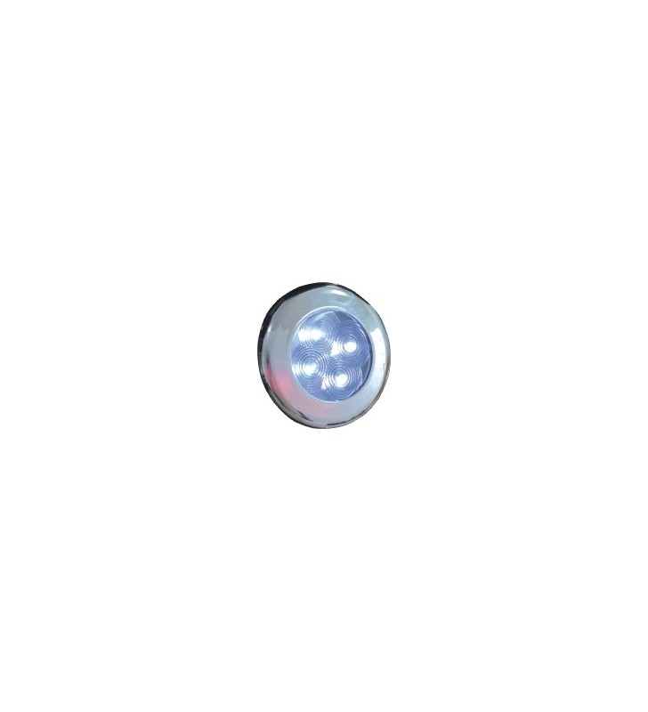 Aplique empotrable led 75 mm Ø cromado