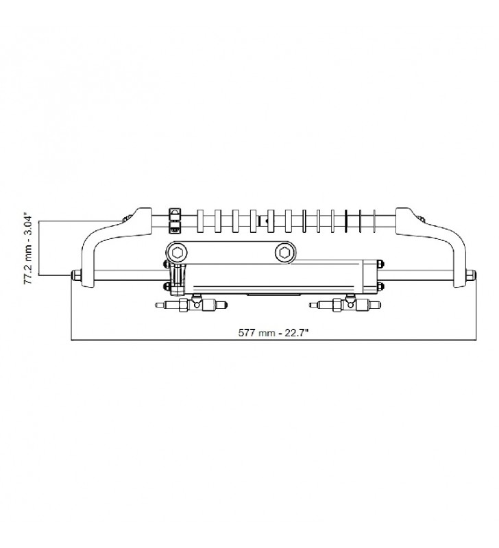 Kit dirección hidráulica hasta 115Hp GoTech-OBF Ultraflex