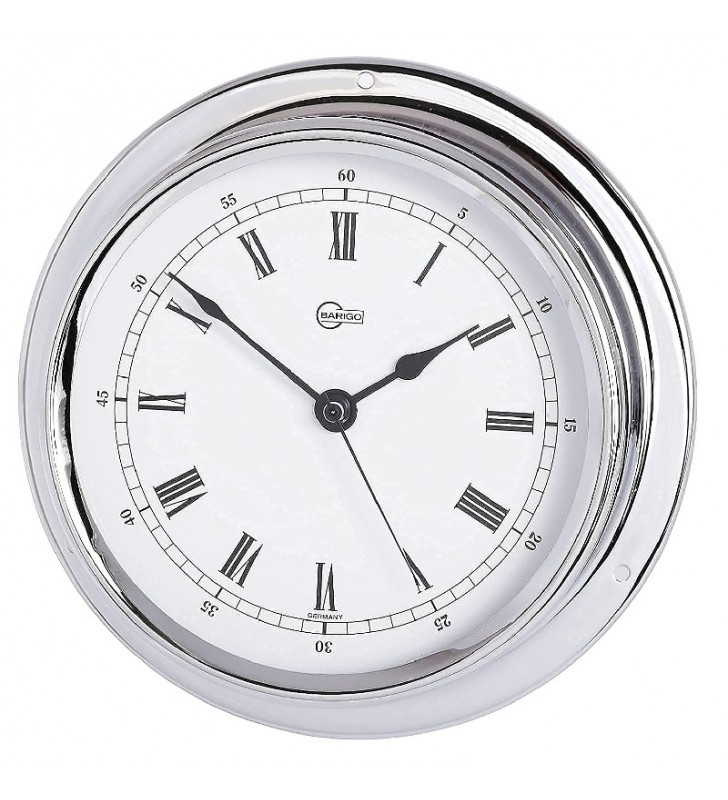 Reloj latón cromado 100mm Barigo
