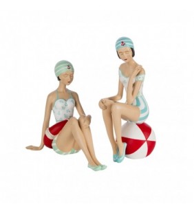 Pareja bañistas