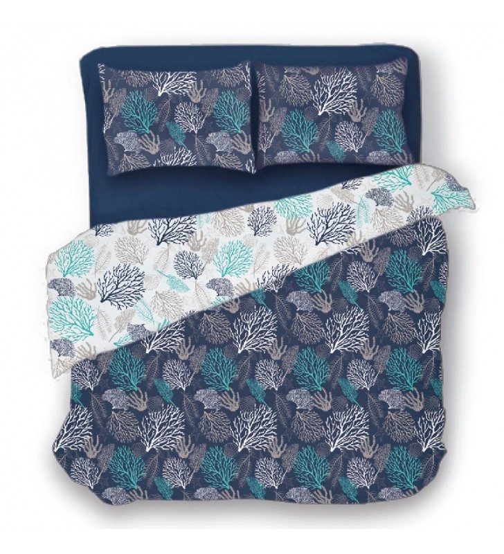 Funda nórdica y funda almohada doble reversible Ibiza