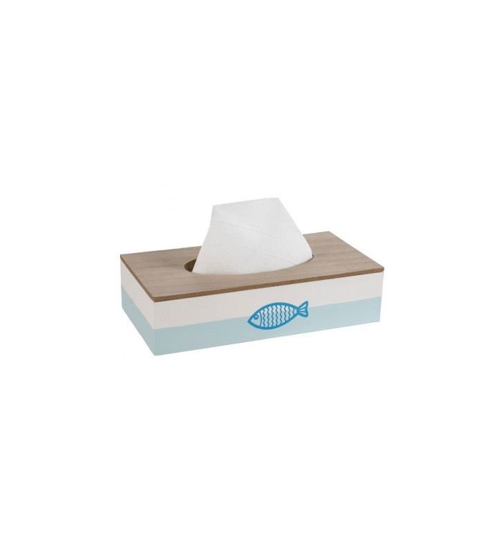 Caja de pañuelos náutica pez