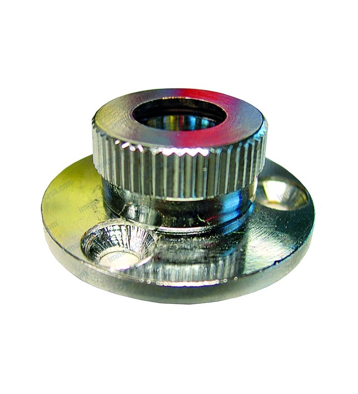 Pasacables 6mm latón cromado