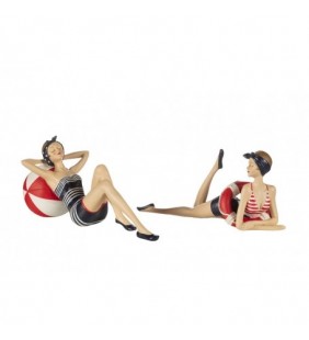 Pareja bañistas