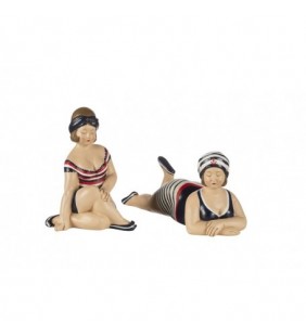 Pareja bañistas