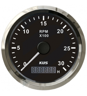 Cuentarrevoluciones inox negro hasta 3000RPM