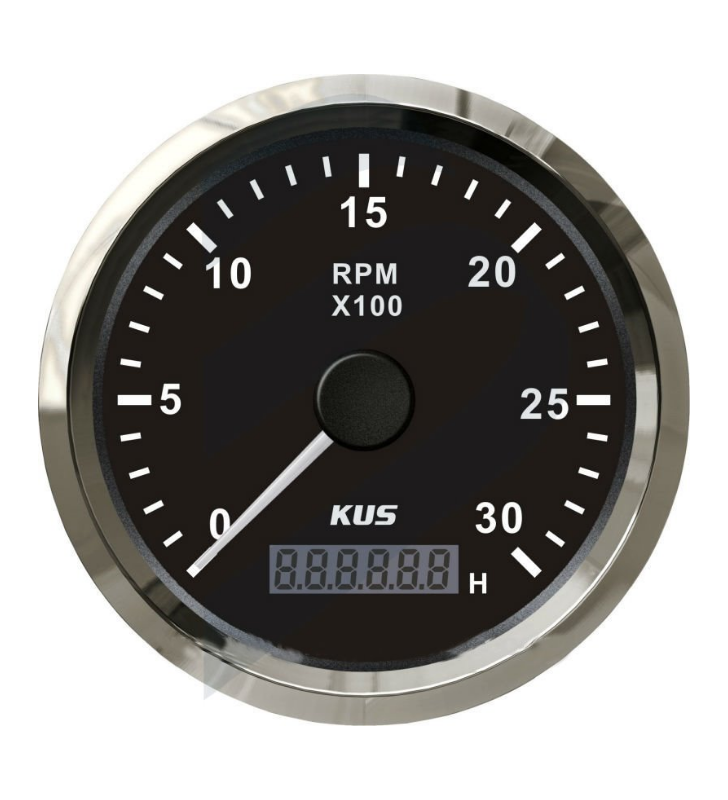 Cuentarrevoluciones inox negro hasta 3000RPM