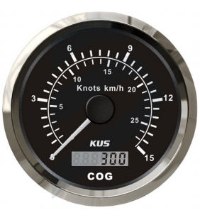 Corredera y compás GPS Speedo 30 Nudos inox negro