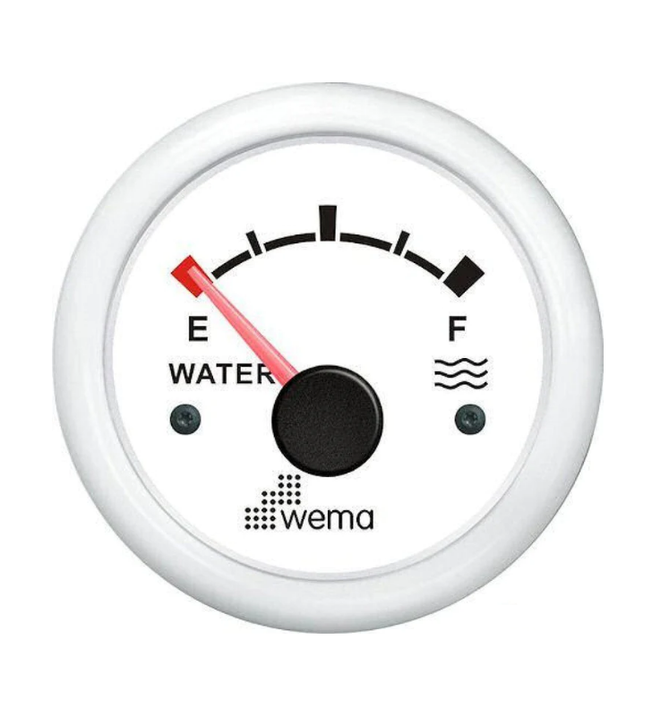 Indicador agua 0-190 WEMA blanco