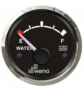 Indicador nivel de agua 0-190 Ohm WEMA inox negro