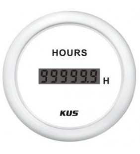 Cuenta horas de motor digital blanco KUS