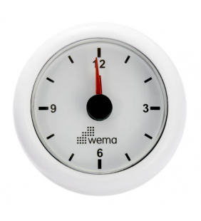 Reloj horario de salpicadero WEMA blanco