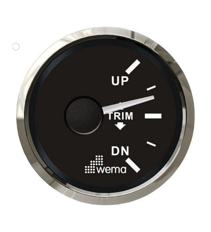 Indicador trim WEMA inox negro