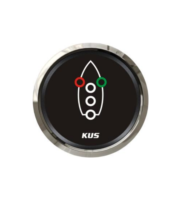 Indicador luces de navegación Kus negro inox