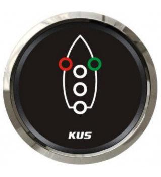 Indicador luces de navegación Kus negro inox