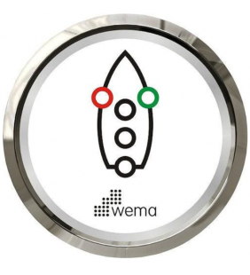Indicador luces de navegación WEMA blanco inox