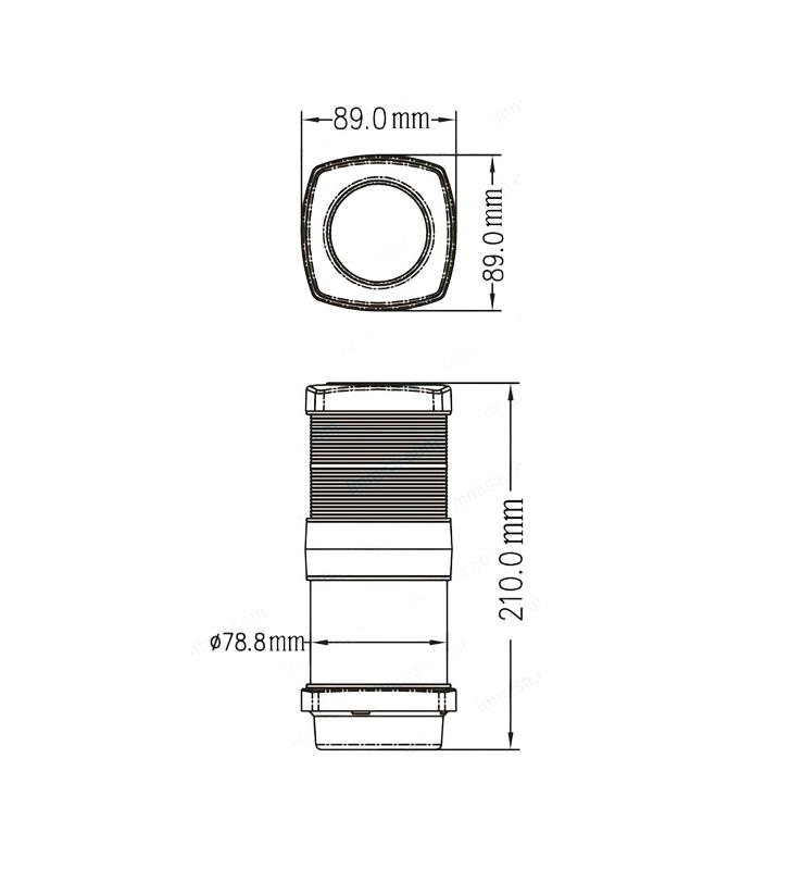 Luz GS 20 Led tricolor y fondeo