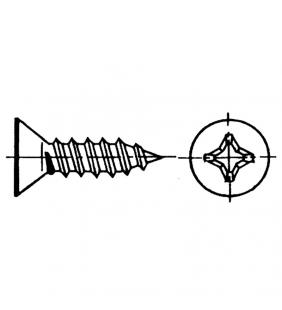 Tornillo 4,8 x 38 cabeza avellanada