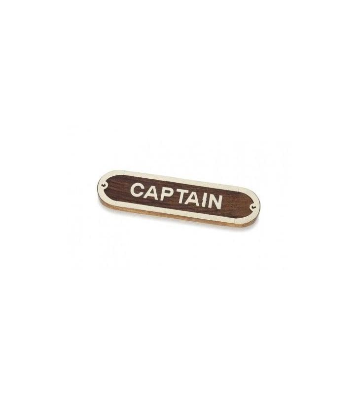 Placa náutica Captain