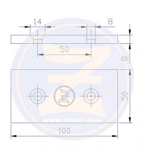 Anodo placa para atornillar en casco 0,276Kg