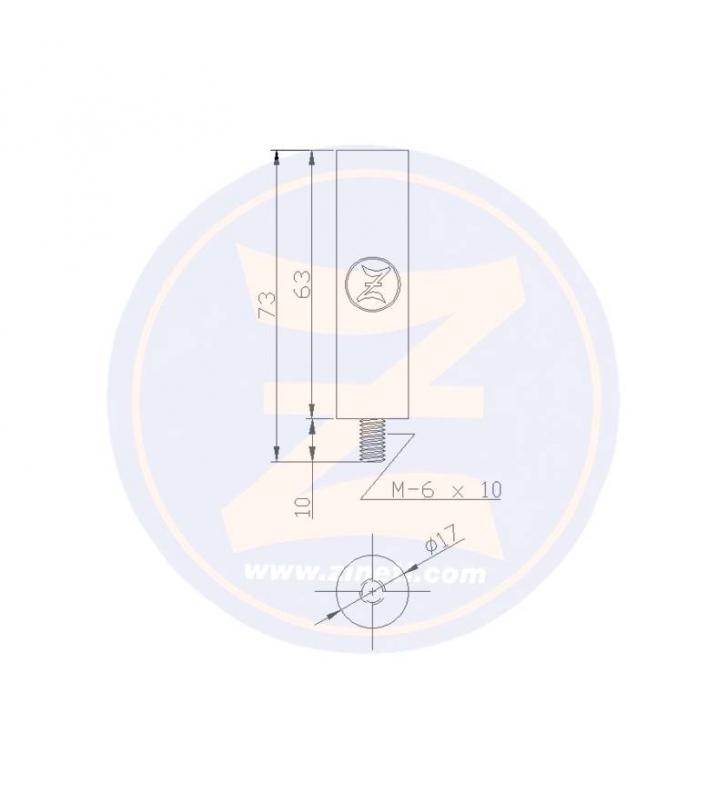 Anodo para enfriador Scania 215 / 550hp Zineti