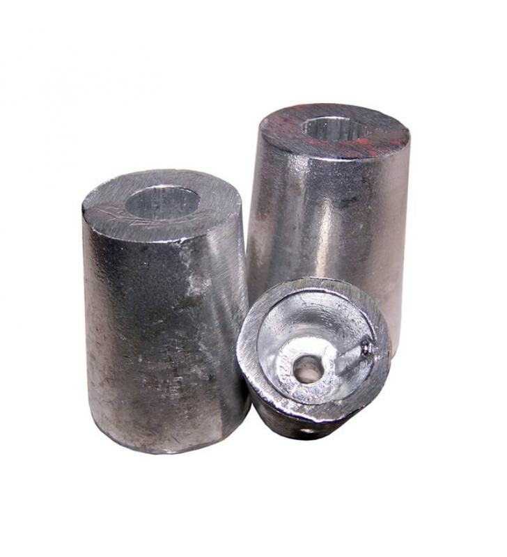 Ánodo Zineti tipo cono para hélice Radice eje de 45mm
