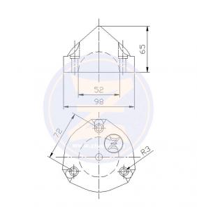 Ánodo para hélices Max Prop eje Ø52mm Zineti