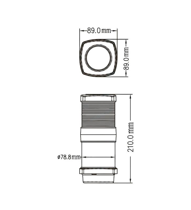 Luz GS 20 tricolor y fondeo