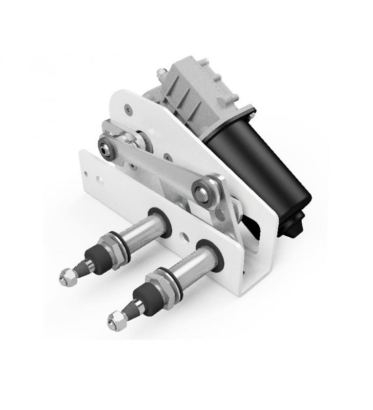 Roca W50 twin eje 128mm motor de limpiaparabrisas