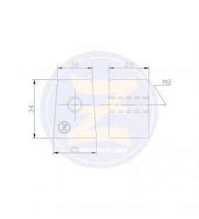 Ánodo fueraborda Yamaha F30HP/F50HP/F60HP Zineti