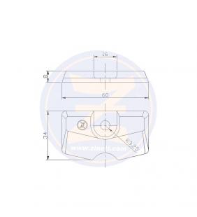Ánodo para fueraborda Yamaha F2.5HP/F4HP/F5HP/F6HP Zineti