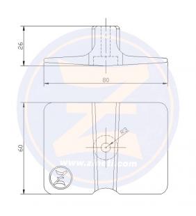 Ánodo para fueraborda Yamaha F15HP - F20HP Zineti