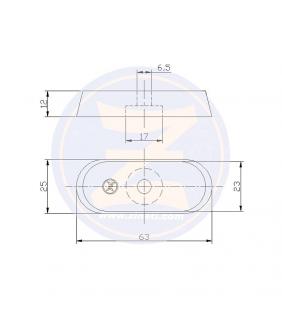 Ánodo para fueraborda Yamaha F8HP/F9.9HP Zineti