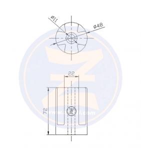 Ánodo de Zinc para cola VOLVO Penta IPS Drive Zineti