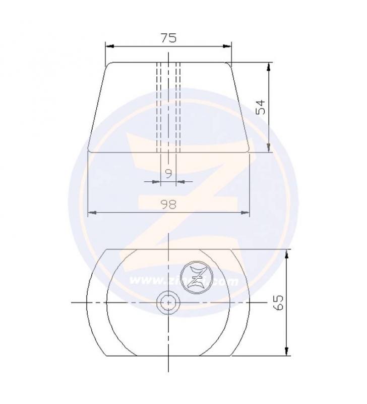 Ánodo para deflector agujero centrado Jet Hamilton Zineti