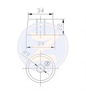Ánodo circular para deflector Jet Hamilton HJ Zineti