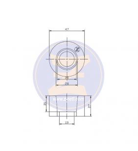Ánodo circular para deflector Jet Hamilton HJ Zineti