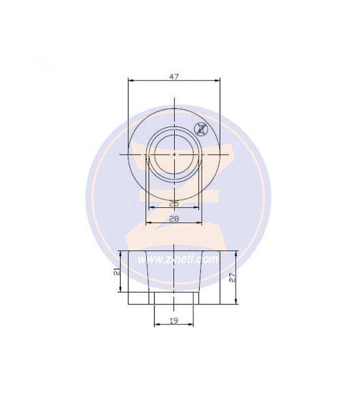 Ánodo circular para deflector Jet Hamilton HJ Zineti