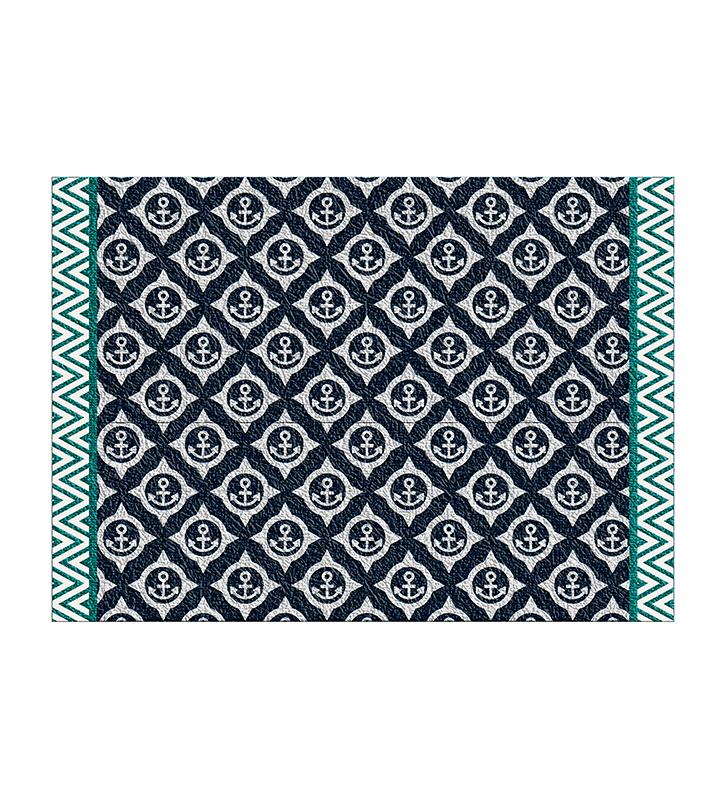 Alfombra antideslizante Soft blue&acqua