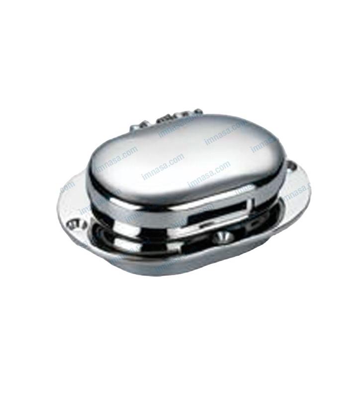 Pasacadena con bisagra inox