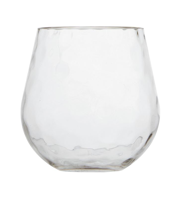 Hammered vaso agua