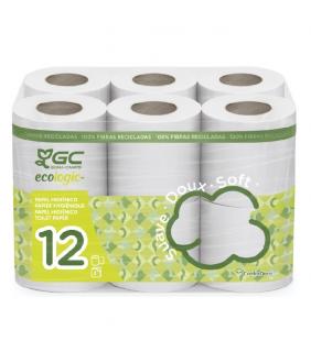 Papel higiénico ecológico 12 rollos