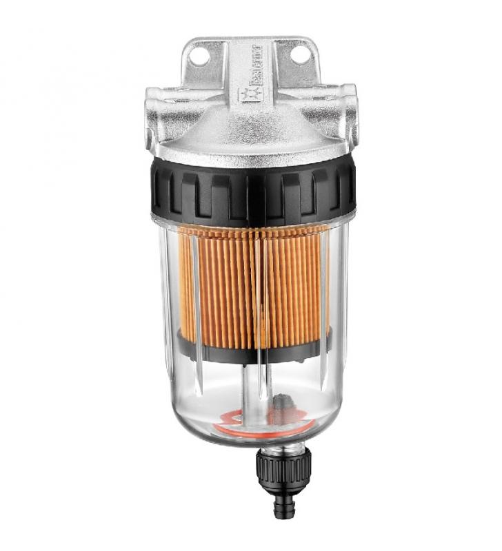 Filtro de combustible decantador transparente universal