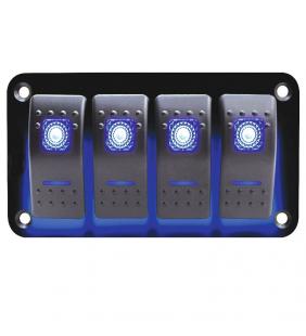Panel 4 interruptores con Led