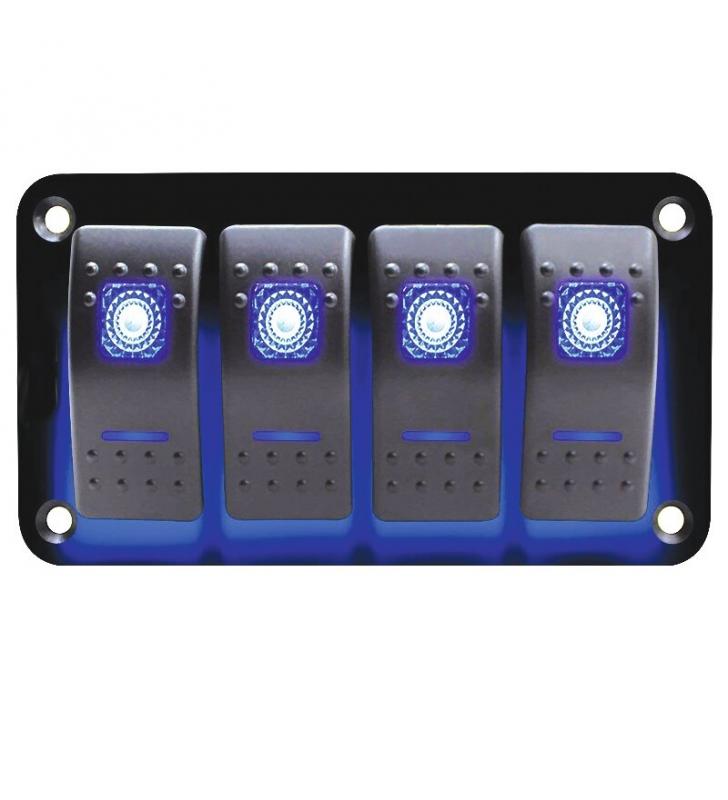 Panel 4 interruptores con Led