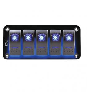 Panel 5 interruptores con Led