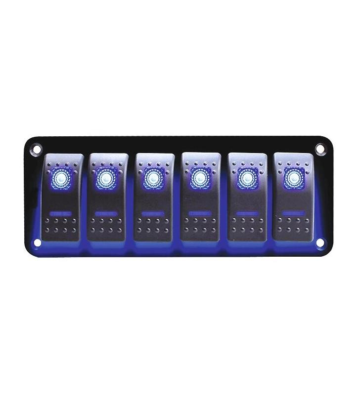 Panel 6 interruptores con Led