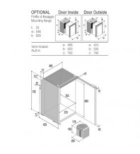 Frigorífico con grupo externo Vitrifrigo 95L